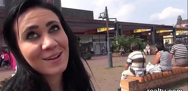  Adorable czech girl gets seduced in the shopping centre and penetrated in pov